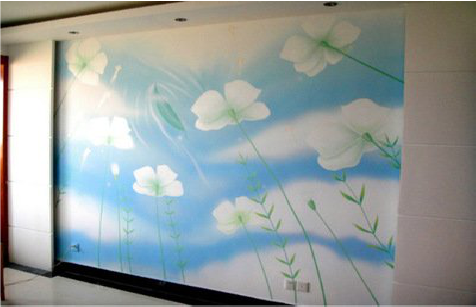 文山画墙绘怎么画好白云的蓬松感？