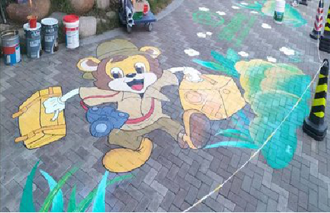 文山夏季画地面彩绘会遇到的问题