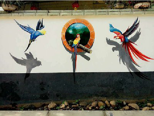 文山视觉错位-3D墙绘设计