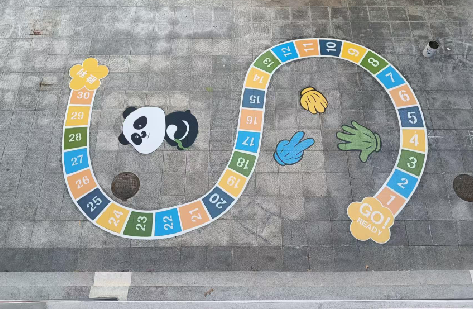 文山地面游戏彩绘