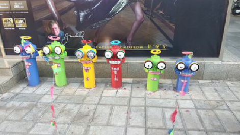 文山商业区彩绘