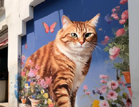 文山自己绘制有个性的手绘墙