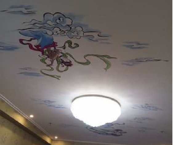 文山如何快速绘制天花板上的手绘墙？