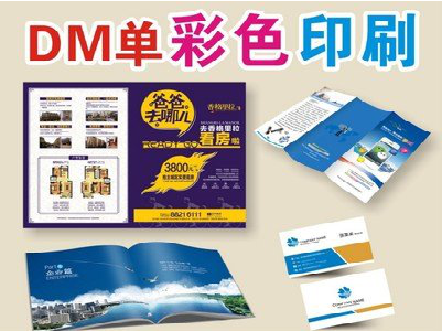 文山单页印刷，色彩搭配简单。